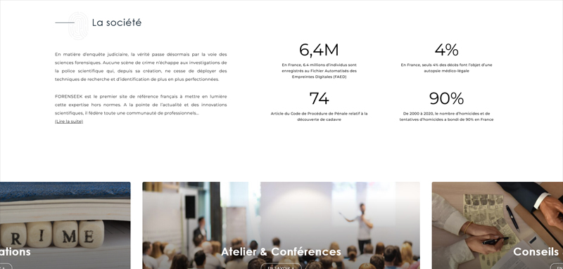 Projet site internet - Design créatif