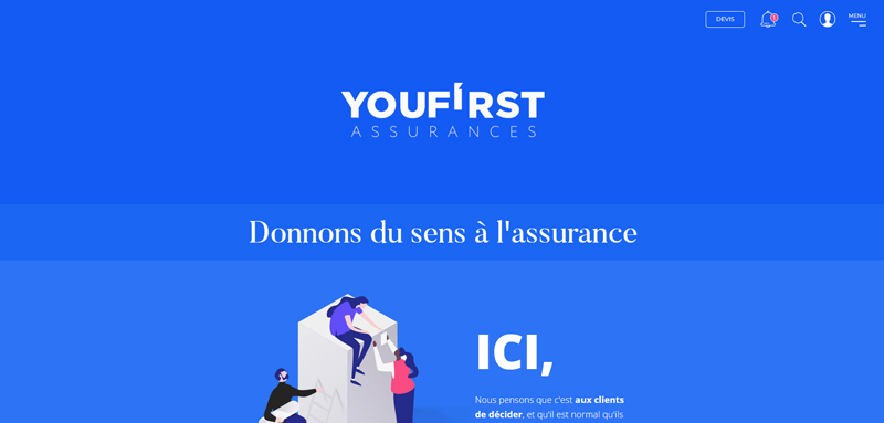 Projet digital - Interface moderne